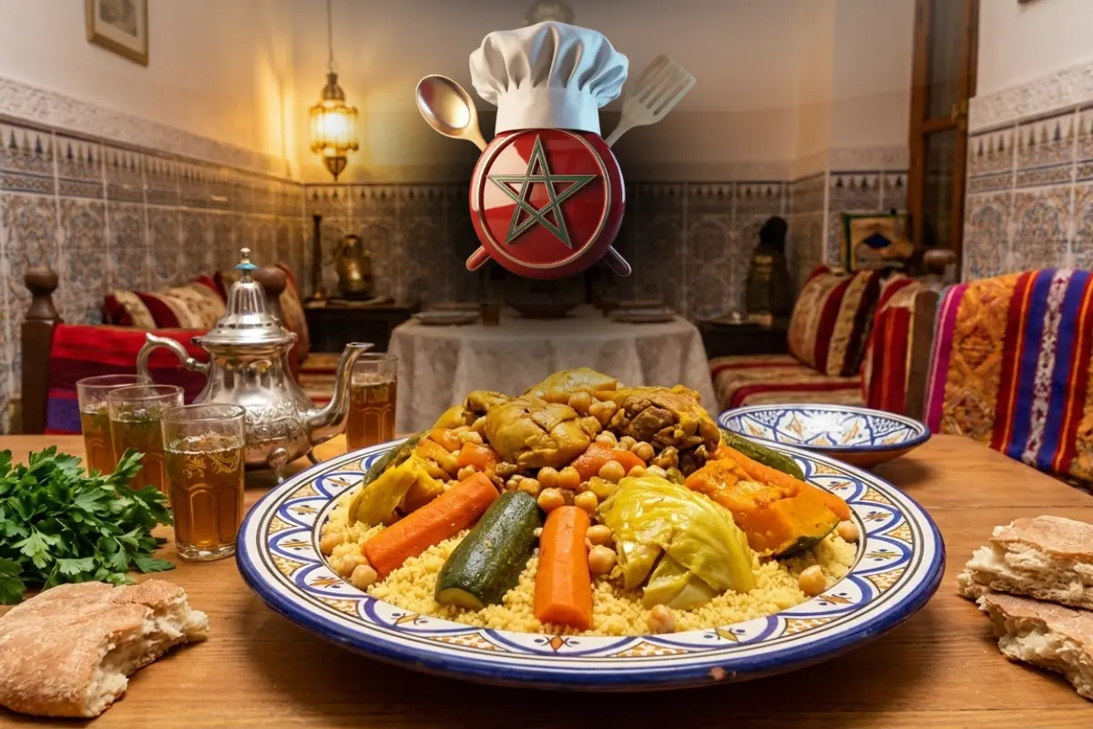 Authentic Moroccan Couscous Recipe with Vegetables and Chicken