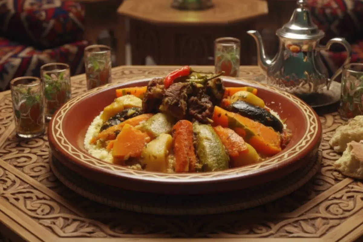 Moroccan Couscous with Lamb (Couscous Bidaoui)