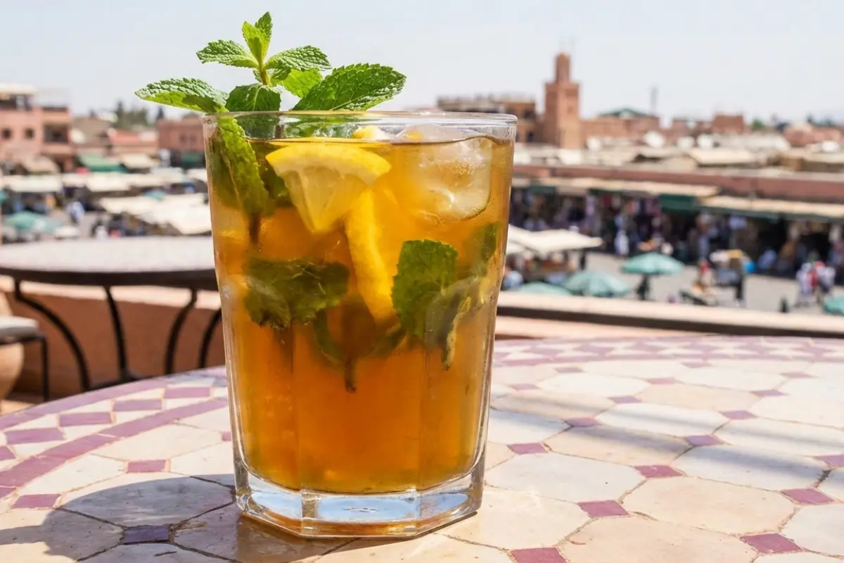 Moroccan Iced Mint Tea