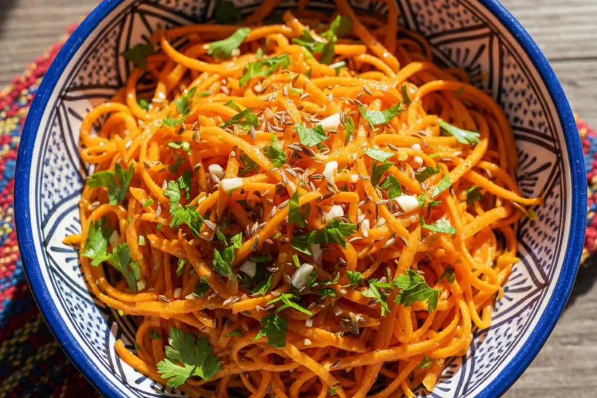 Moroccan Shredded Carrot Salad