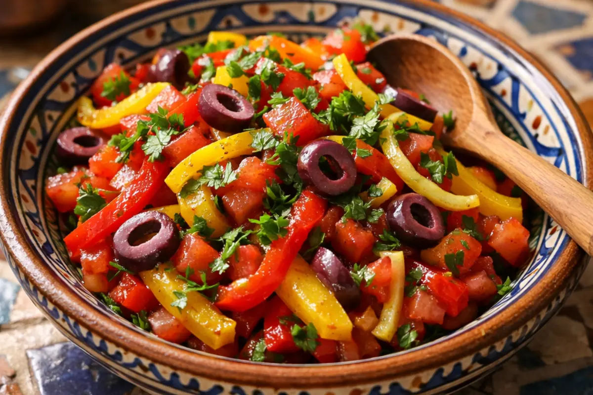 Moroccan Mixed Salad (Shlada Mchawka)