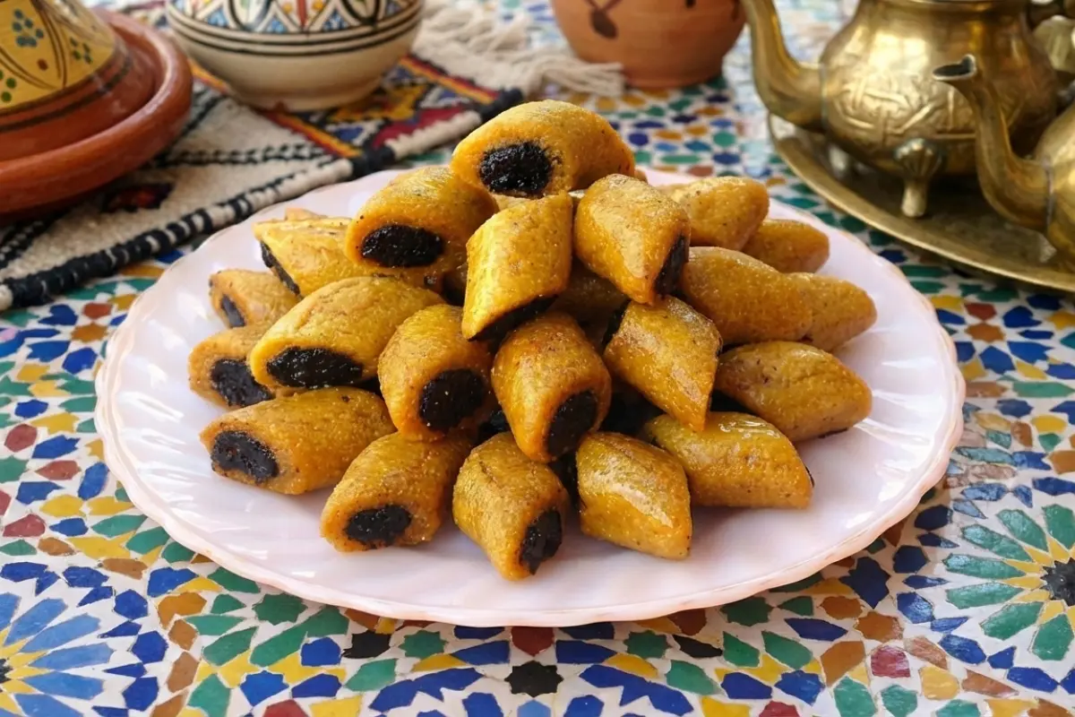 Makrout (Moroccan Semolina Date Cookies)