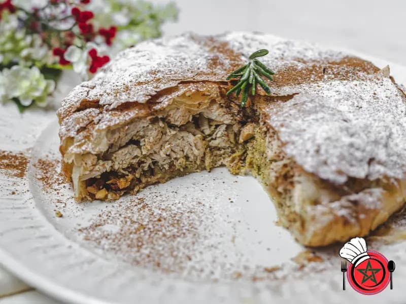 Chicken Pastilla with Almonds