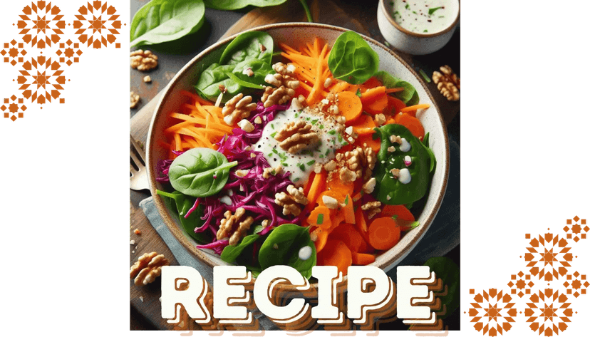 Carrot Salad with Milk and Walnuts