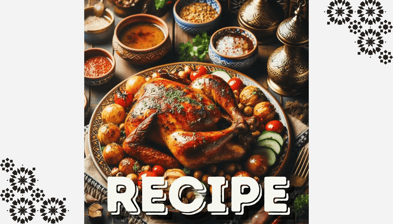 Moroccan Roasted Chicken (Djej M'hammer) Recipe