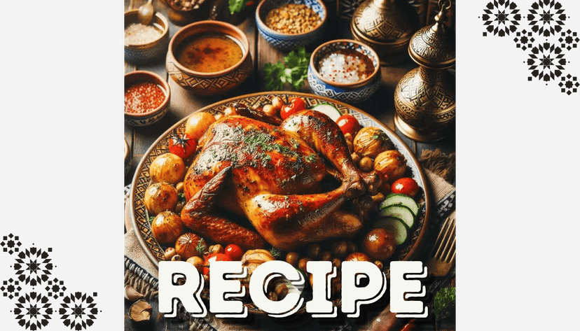 Moroccan Roasted Chicken (Djej M'hammer) Recipe