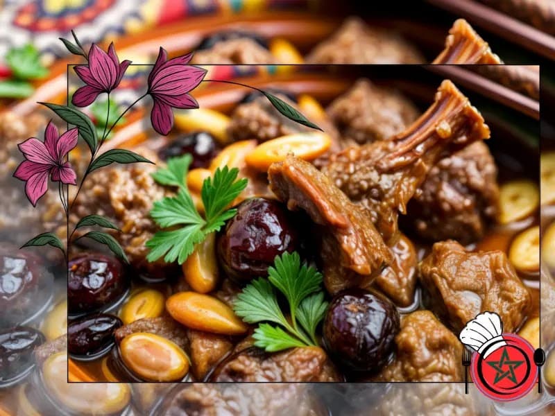Lamb Tagine with Prunes and Almonds