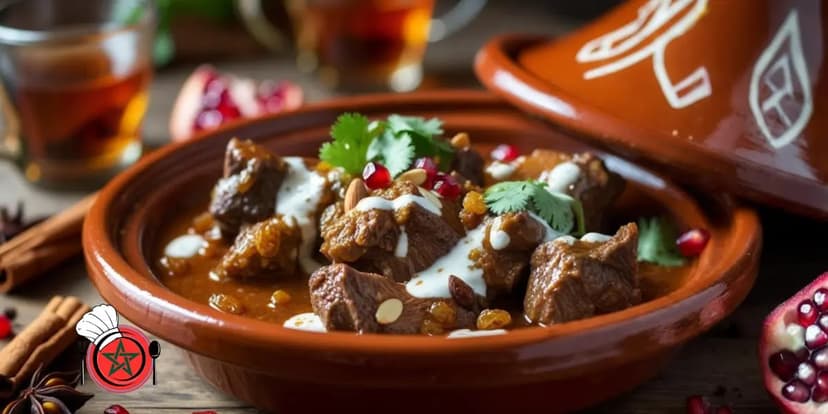 Moroccan Lamb Tagine with Golden Raisins & Toasted Almonds