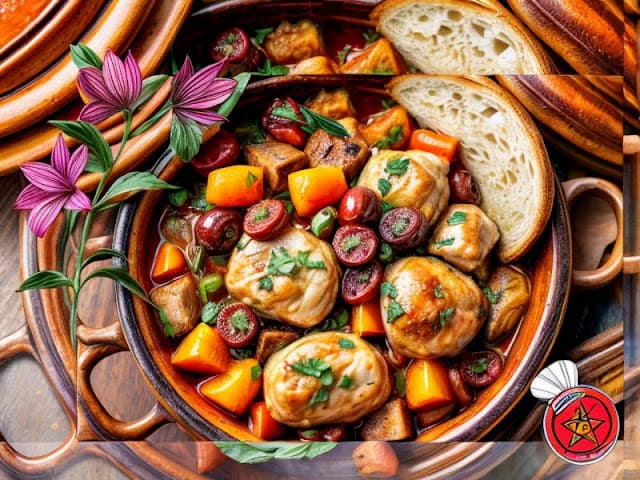Moroccan Chicken Tagine with Dried Apricots