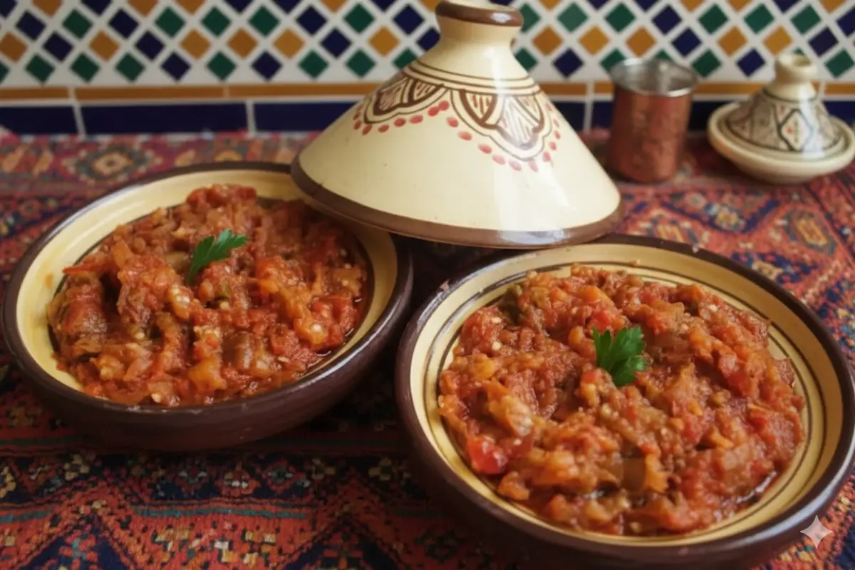 Zaalouk (Eggplant and Tomato Salad)