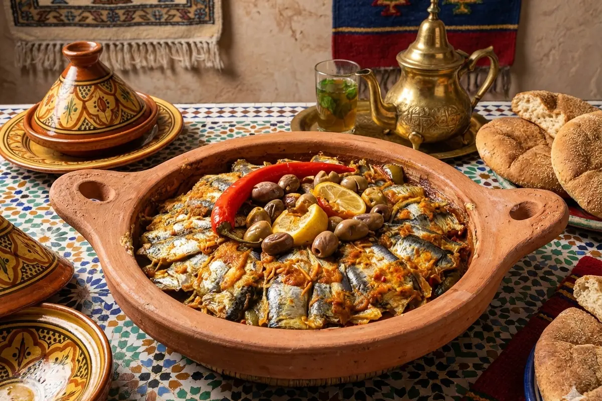 Sardine Tagine with Vegetables
