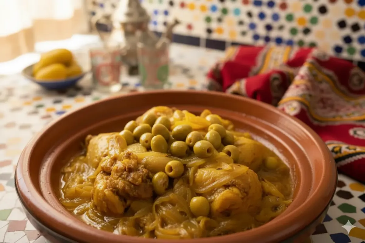 Chicken Tagine with Olives