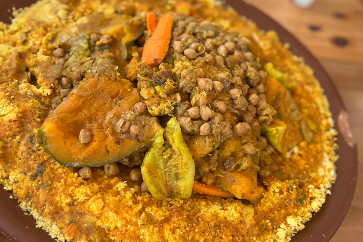 Fluffy Moroccan Couscous with Roasted Vegetables