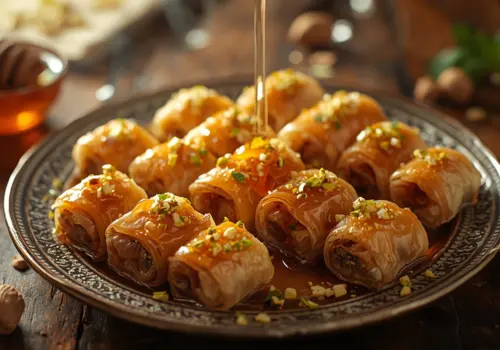 Honey Baklava Rolls