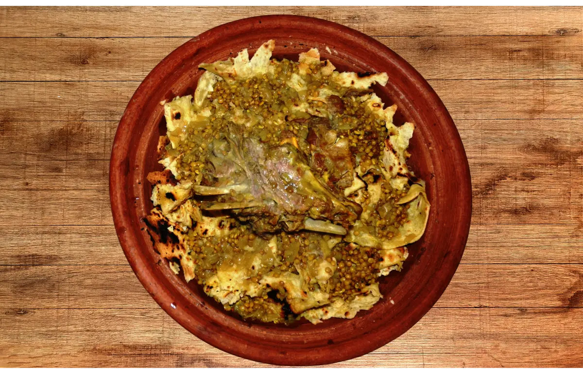 Rfissa (Chicken with Lentils and Msemen)